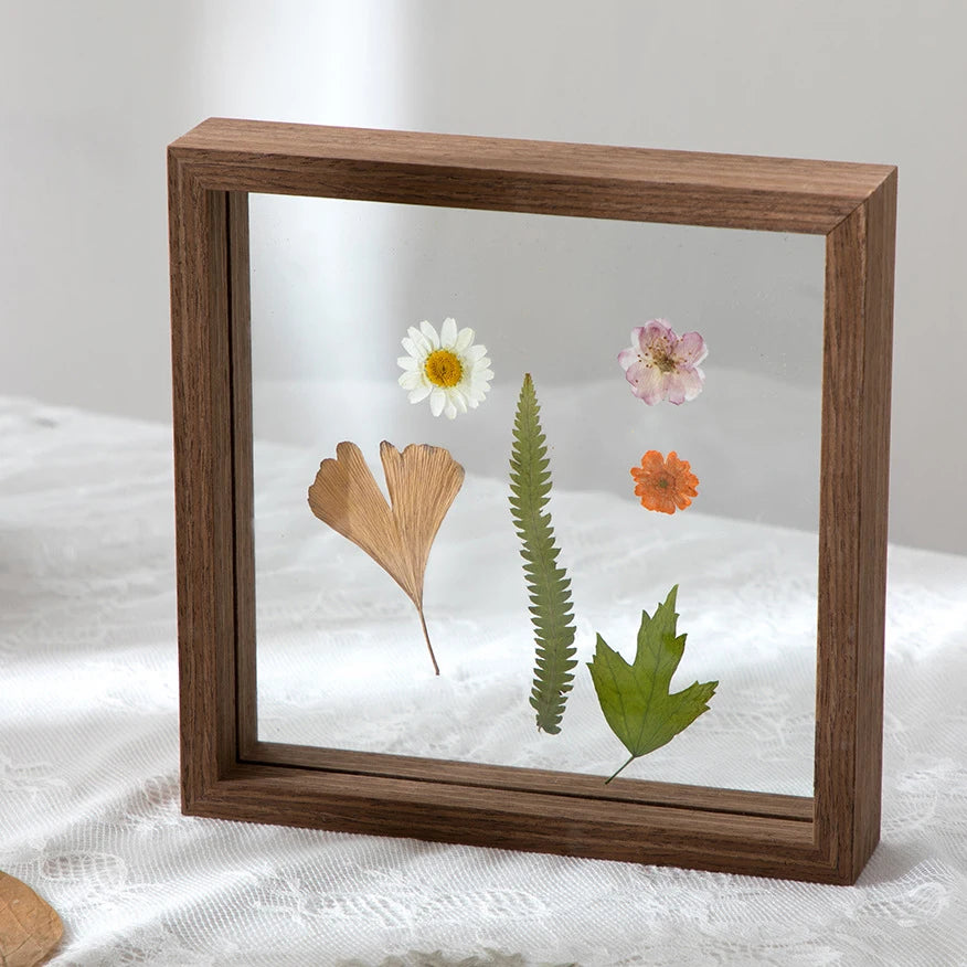 cadres photo en bois pour fleurs pressées et herbier - vue 7 sur 8