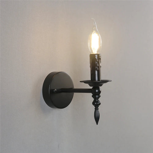 applique murale d'art rétro loft en fer vintage nordique led appliques luminaires