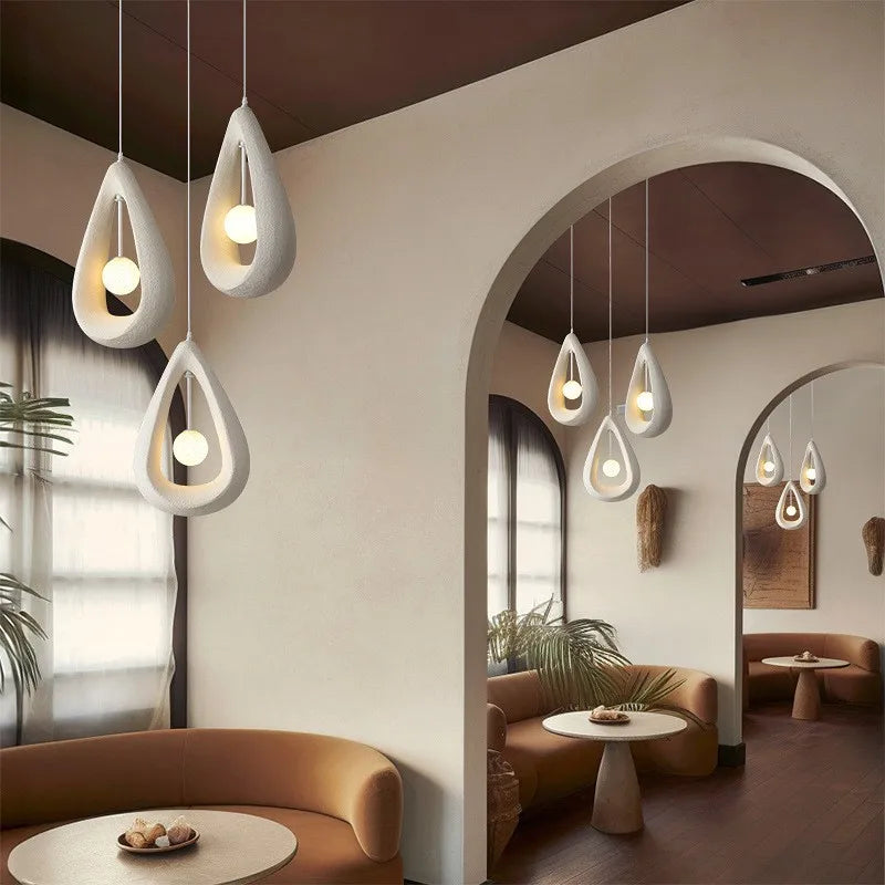Nordique Wabi Sabi suspension LED lumières salle à manger salon Bar Loft chambre minimalisme suspendre lampes décor à la maison éclairage intérieur lampe - vue 6 sur 30