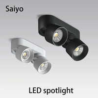 projecteur led pliable rotatif monté surface anti-éblouissement aluminium