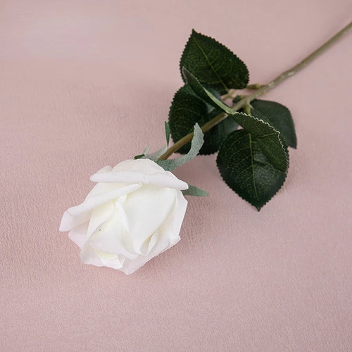 Artificial latex rose branch for realistic decoration - vue 13 sur 12