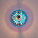 Antique Bauhaus style decorative wall light with coloured lights