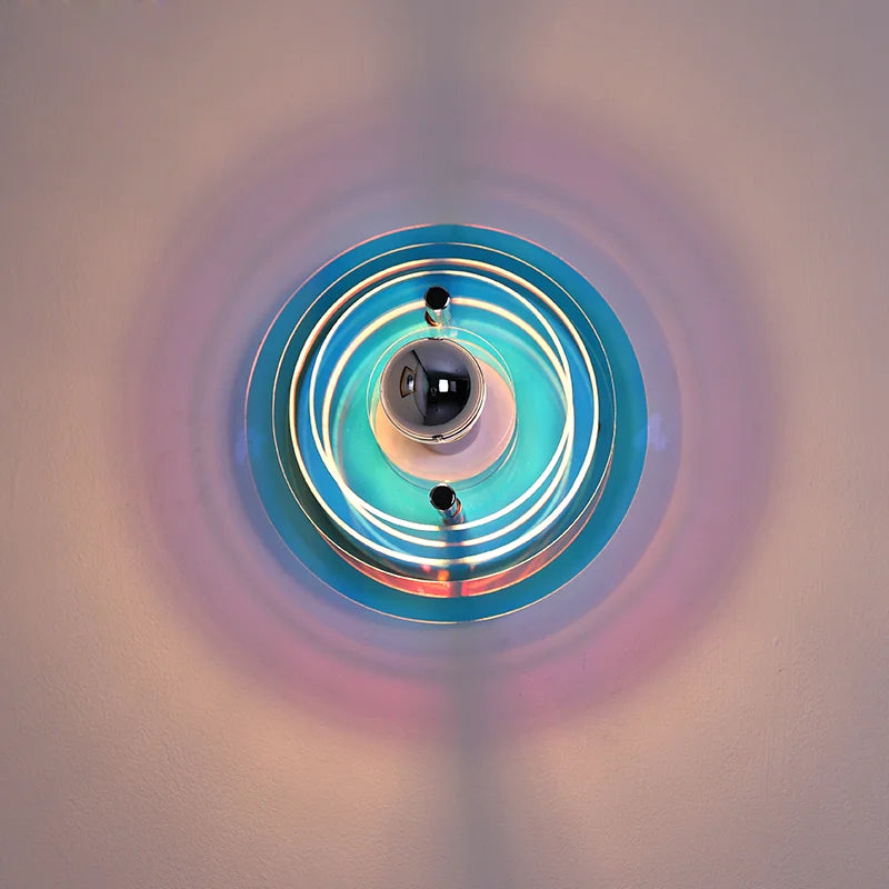 Antique Bauhaus style decorative wall light with coloured lights - vue 4 sur 11