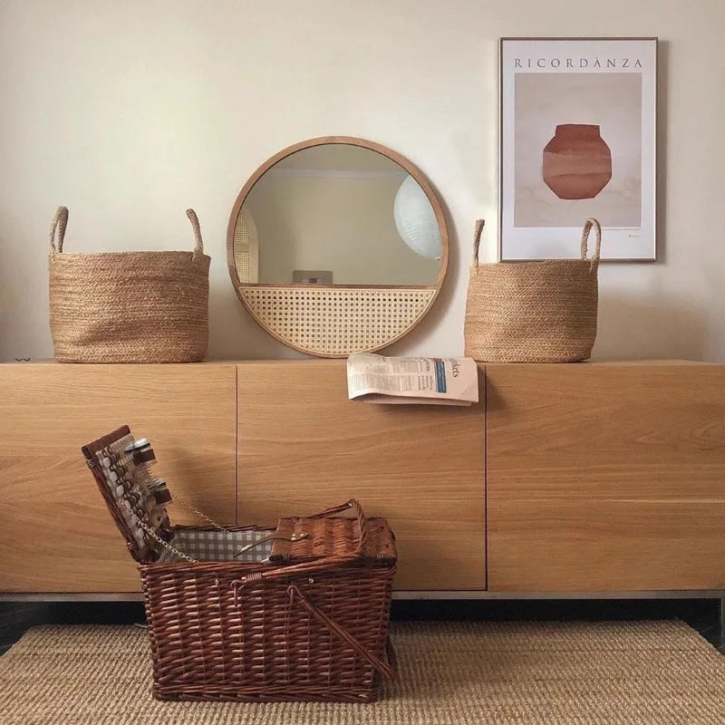miroir de maquillage rétro style chinois suspendu décoratif pour intérieur - vue 6 sur 6