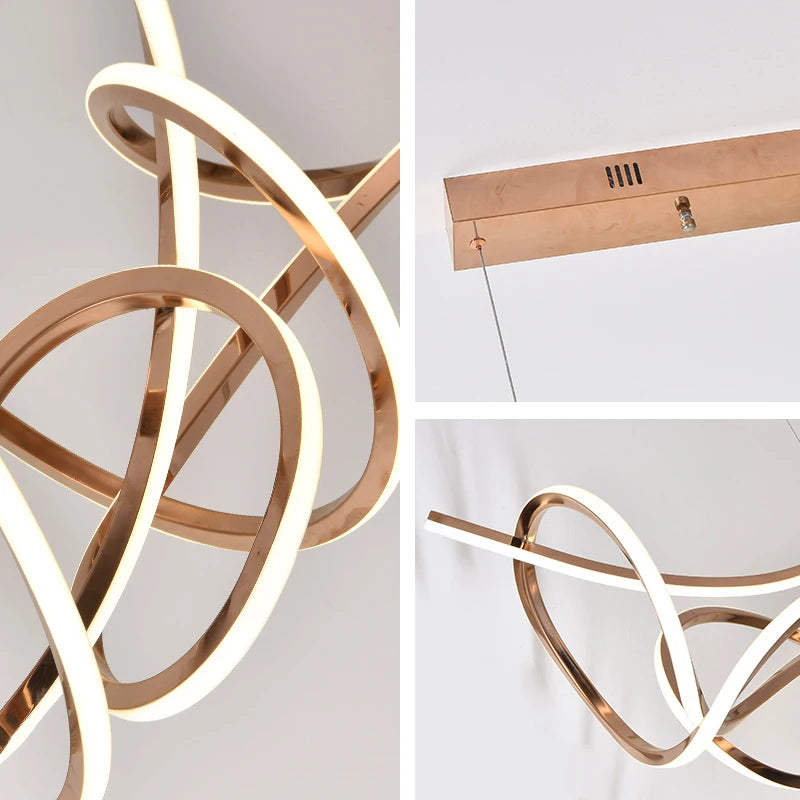 lustre moderne design pour éclairage intérieur élégant et raffiné - vue 6 sur 8