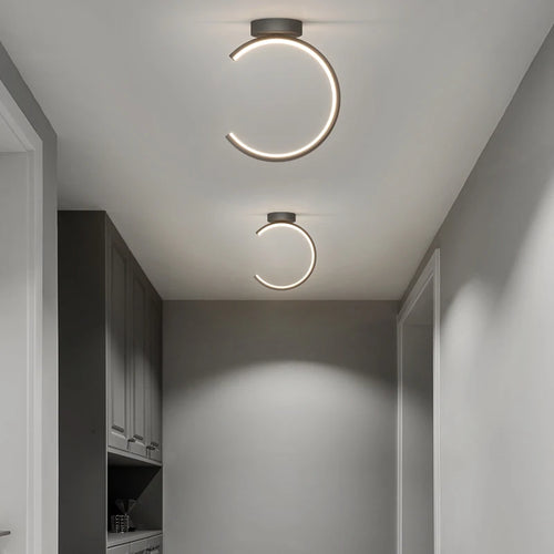 plafonnier led encastré moderne étoile allée salon entrée - vue 6 sur 12