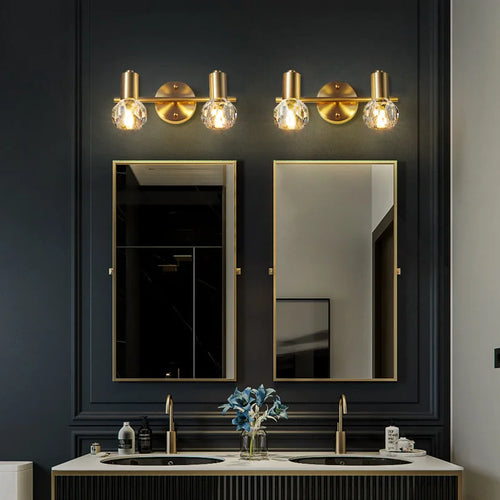 applique murale de luxe en cristal moderne pour intérieur