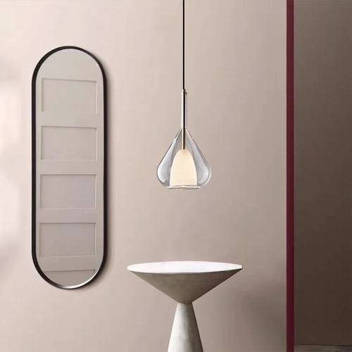 Suspension en verre lustre Led moderne lampe pendante de luxe cuisine salon chambre à côté de la lampe lustre en cristal