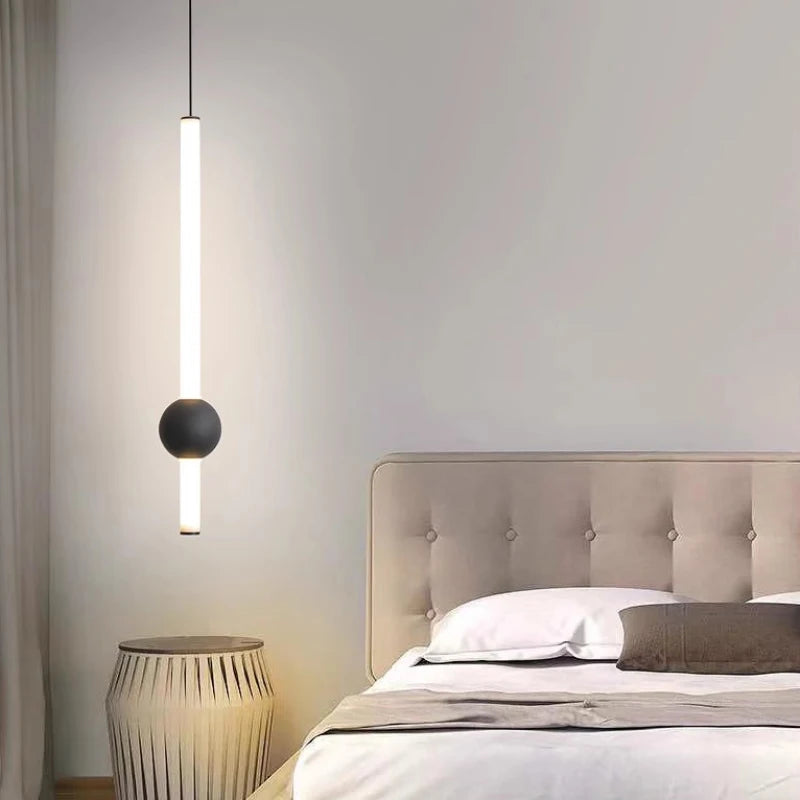 Modern LED chandelier nordic minimalist design for elegant interiors - vue 4 sur 12