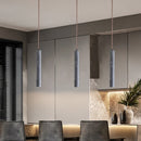 Suspension cylindrique en marbre naturel led minimaliste