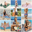 Serviette de plage sans sable séchage rapide floral