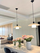 Minimalist Japanese glass chandelier for interior decoration