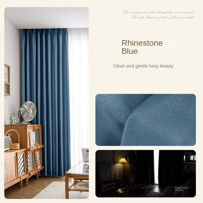 Rideau occultant moderne pour salon chambre balcon - vue 9 sur 12