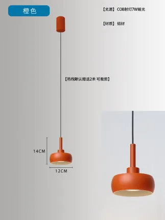 Nordic aluminium pendant light for minimalist decor - vue 9 sur 9