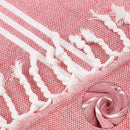 serviette de plage turque rayures franges seche rapide
