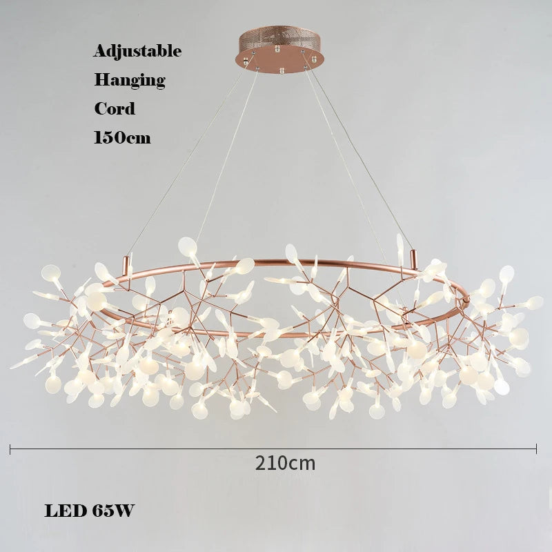 lustre créatif en acier inoxydable et acrylique pour décoration intérieure - vue 12 sur 18