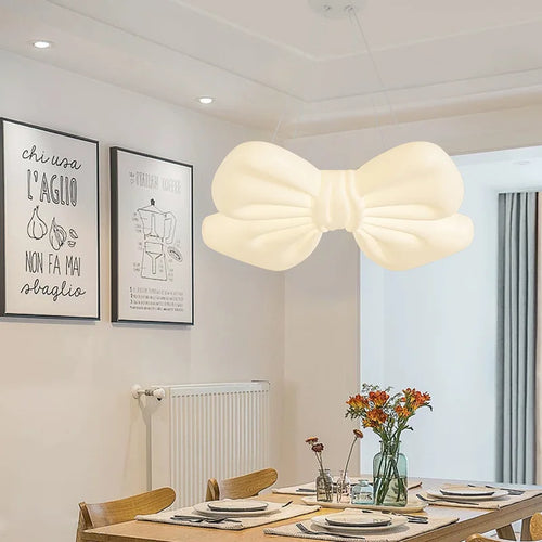plafonnier led à nœud romantique pour petite fille