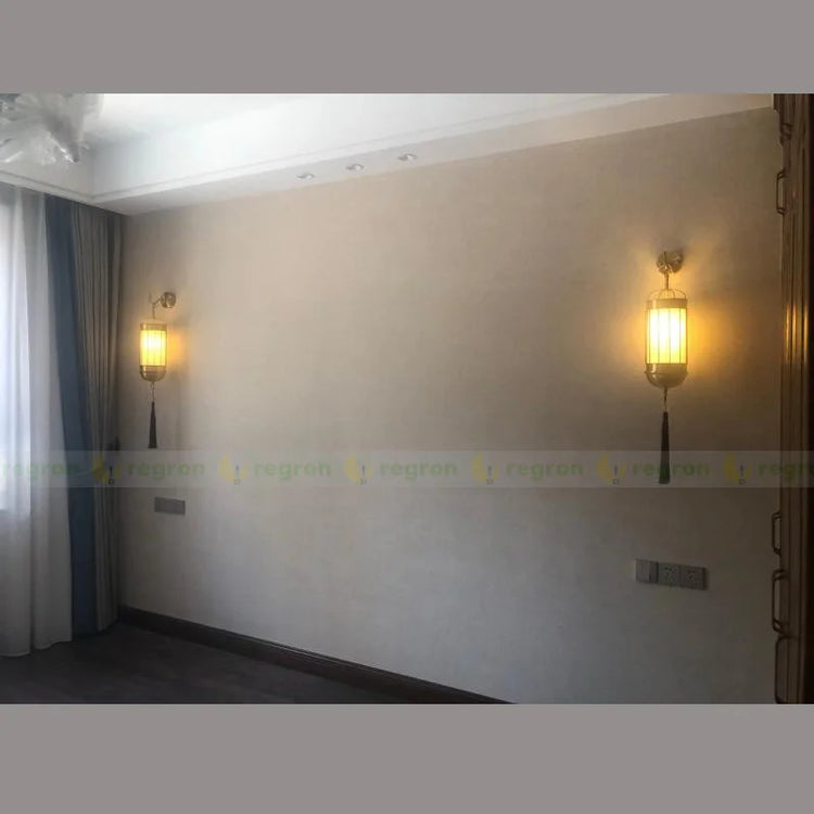 applique murale de luxe en lin pour éclairage intérieur élégant
