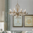 American retro crystal chandelier, French creative candle design, bedroom, living room, study, interior decoration lamp