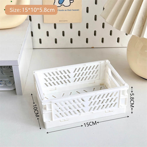 panier pliable empilable pour rangement maquillage bijoux jouets