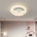 plafonnier led moderne nuages bulles pour chambre enfant