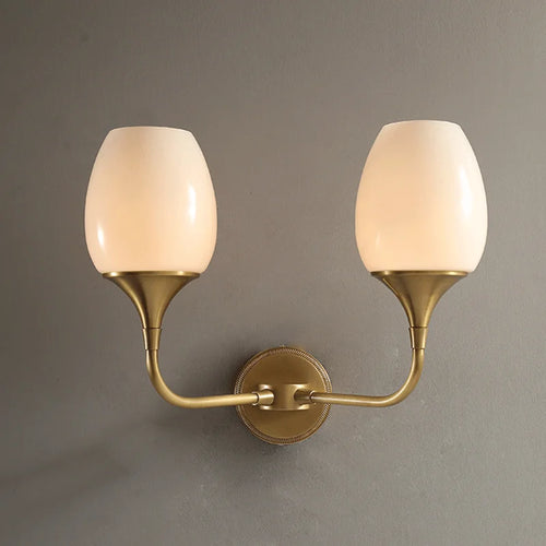 Nordic minimalist copper wall light for decorative lighting - vue 2 sur 8
