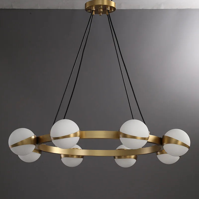 boule de verre moderne avec lumière led pour décoration intérieure - vue 5 sur 9
