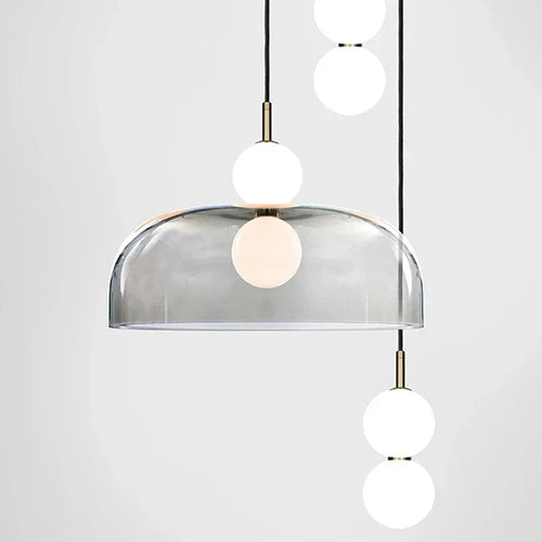suspension post-moderne en verre pour décoration intérieure - vue 6 sur 15