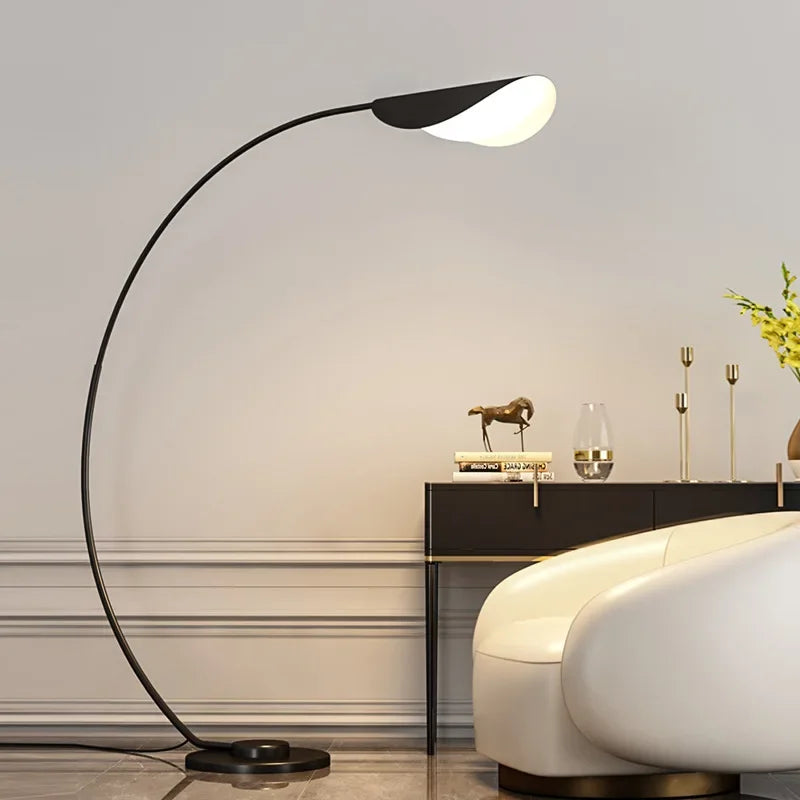Nordique Noir Parabolique LAMPADAIRE LED Chambre Chevet Étude Lampe de Lecture Créative Salon Décoration Éclairage D'ambiance