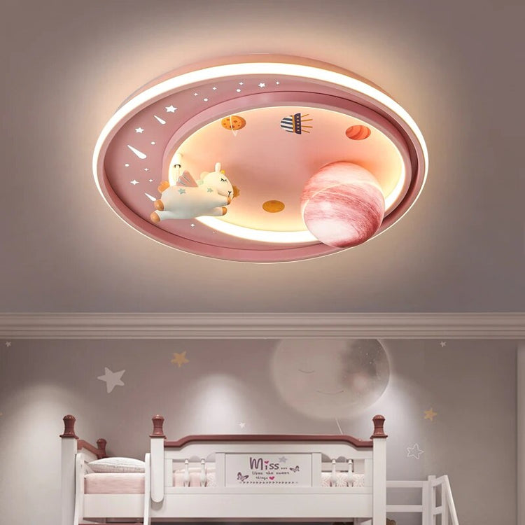 Plafonnier dessin Astros planète ventouse