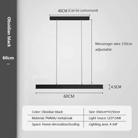 suspension moderne à LED pour un intérieur élégant et décoratif