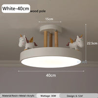 lustre enfant motif cheval pour chambre garçon fille