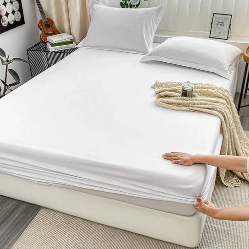 Premium Solid Color Brushed Fitted Sheet,Ultra-Soft Sateen Weave for Cozy Nights - Hypoallergenic and Easy Care Bedding - vue 4 sur 13