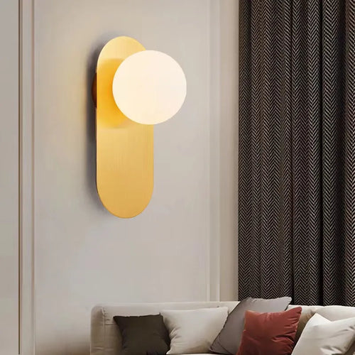 Appliques murales LED d'intérieur design arrondi avec boule - vue 7 sur 12