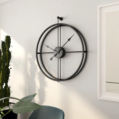 Large Silent Wall Clock, Modern Design Clocks, Home Decor, Office, Hanging Wall Watch, European Style, 55cm - vue 7 sur 8