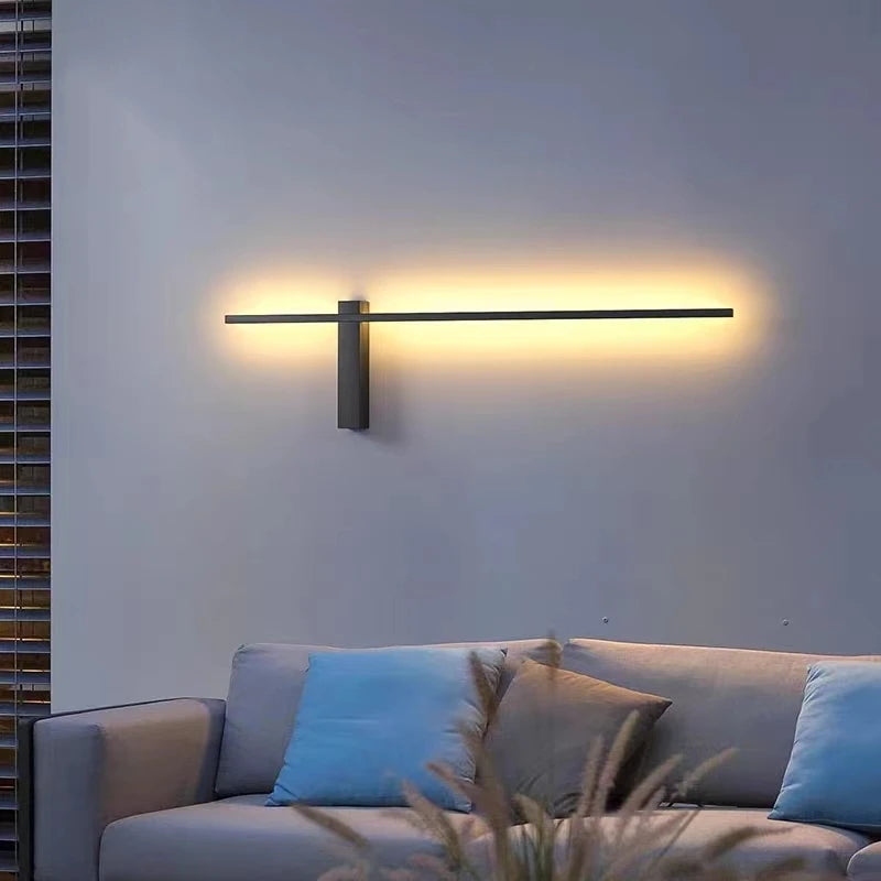 minimalist led wall light artistic design - vue 4 sur 15