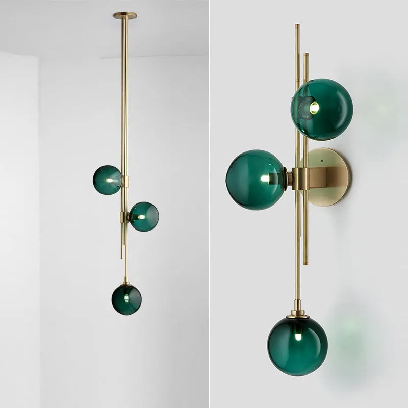 Applique murale moderne verre g9 abat-jour chambre lecture décoration hôtel suspension simple