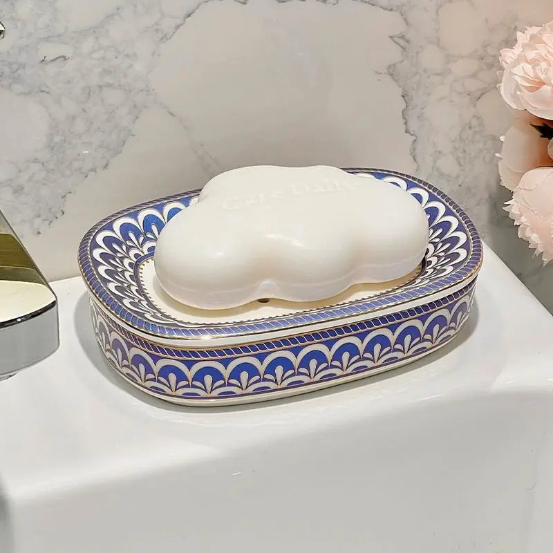 boîte à savon luxe en céramique pour salle de bain - vue 4 sur 11