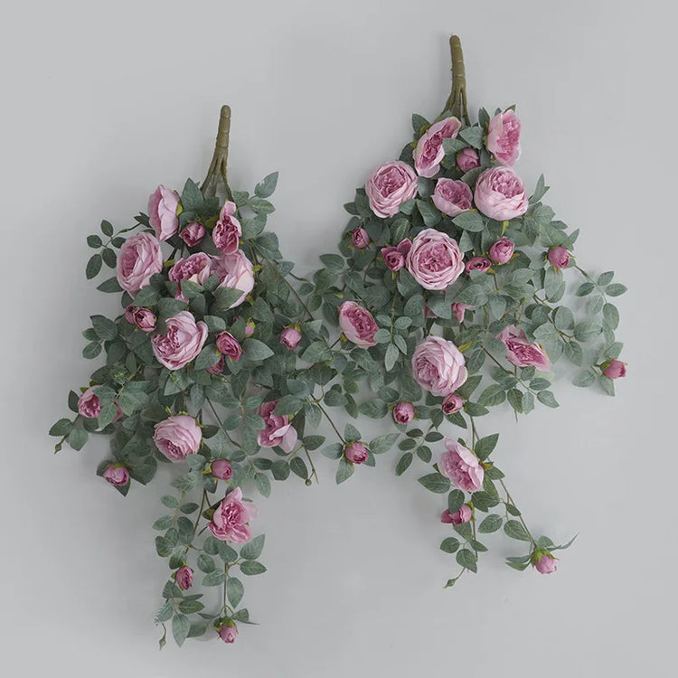 vigne de pivoine en soie artificielle pour décoration élégante