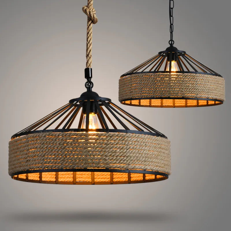 Suspension classique en corde de chanvre