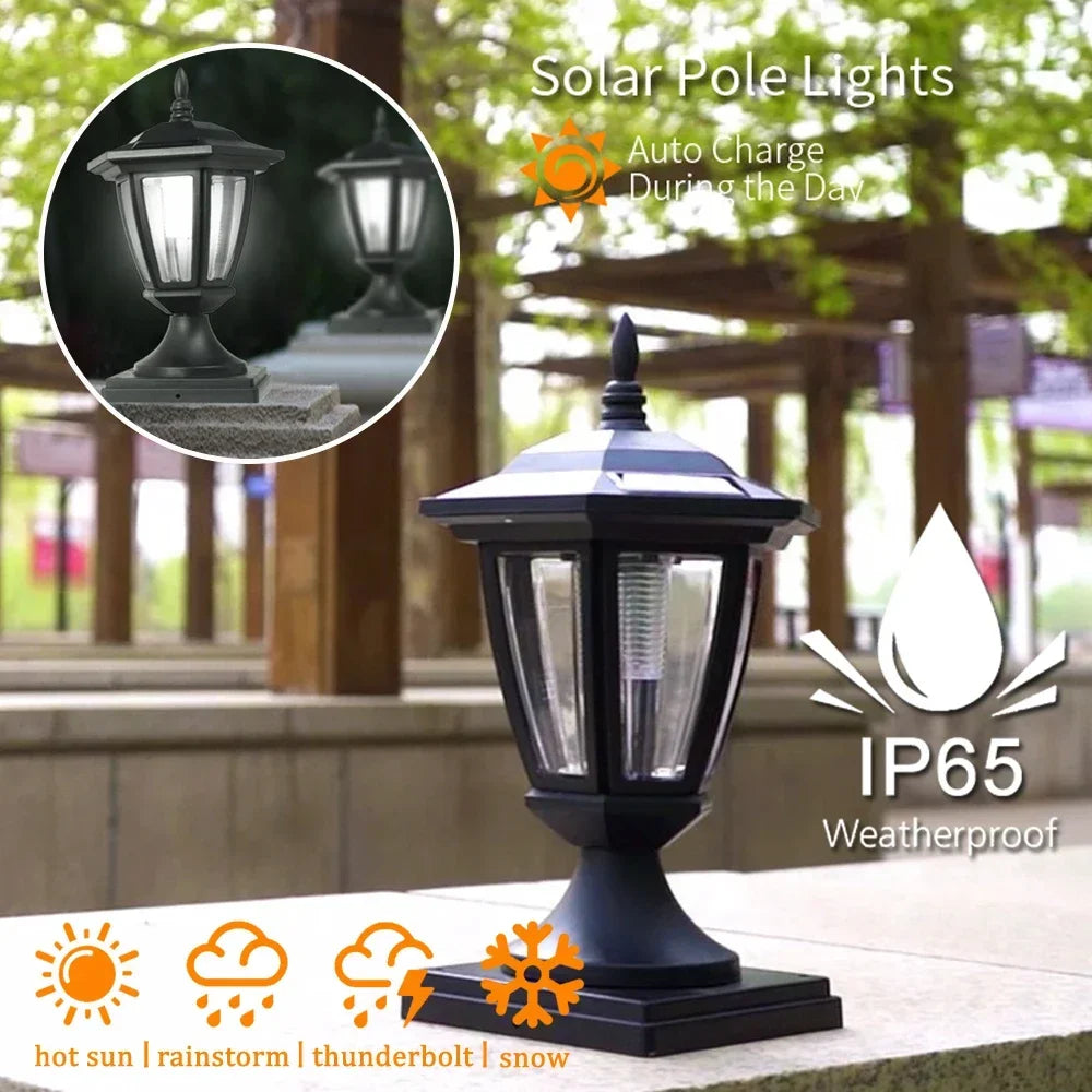 lampe solaire extérieure pour décoration de jardin et clôture - vue 3 sur 8
