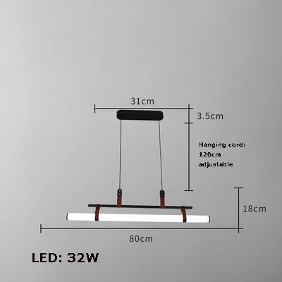 lustre minimaliste à led tendance 2022 éclairage suspendu - vue 9 sur 10