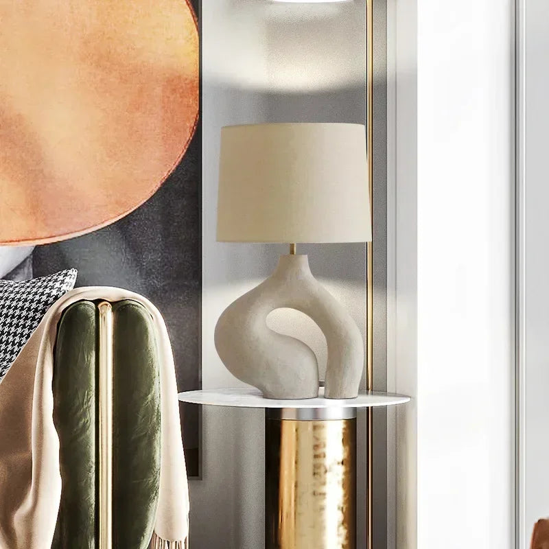 lampe de bureau moderne en tissu pour décoration intérieure nordique - vue 5 sur 7
