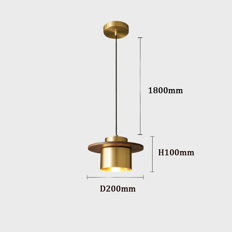 suspension en cuivre design moderne pour bar et restaurant - vue 6 sur 7