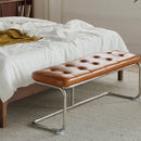 Nordic Stainless Steel Bench Cloakroom Vintage Bed End Stool Iron Wrought Door Shoe Change, Dining Room Benches