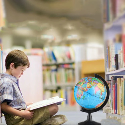 Small World Globe Portable Rotating Globe Suitable for Learning Geography and Decoration of Children's Rooms,10.6CM - vue 3 sur 7