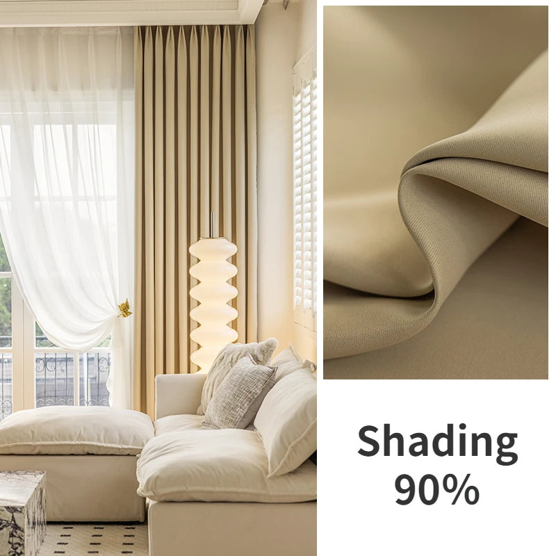 Rideau occultant thermique épais pour salon chambre