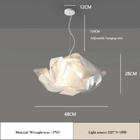 lustre en forme de fleur pour chambre d'enfant romantique