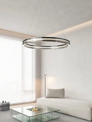 Minimalist style glass circular chandelier for interior decoration