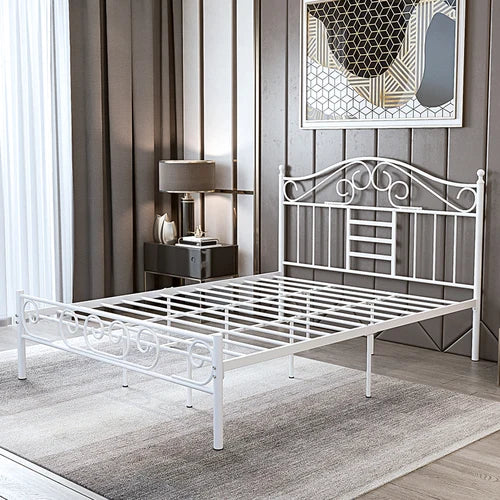 Modern minimalist hotel rental room, 1.8-meter single and double bed, wrought iron bed - vue 9 sur 11
